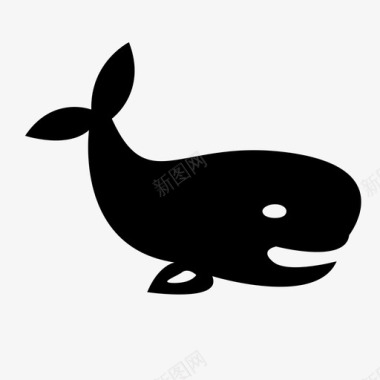 鲸鱼动物水生图标图标