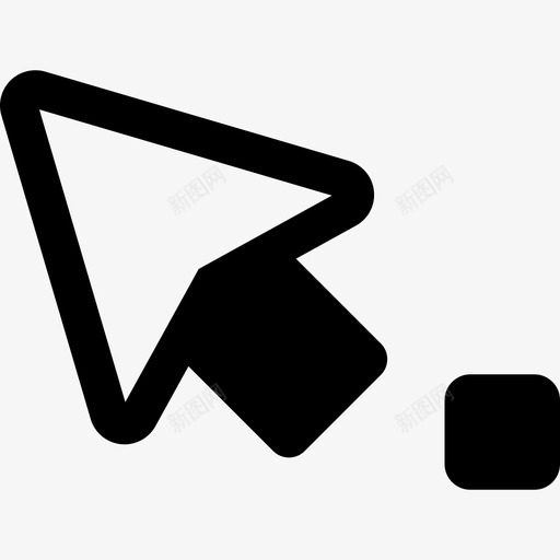 箭头和一个点箭头应用程序界面图标svg_新图网 https://ixintu.com 箭头 箭头和一个点 设计应用程序界面
