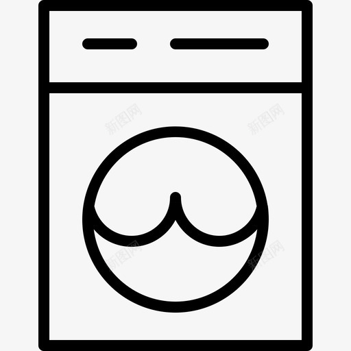 洗衣机干净超级简单图标svg_新图网 https://ixintu.com 干净 洗衣机 超级简单