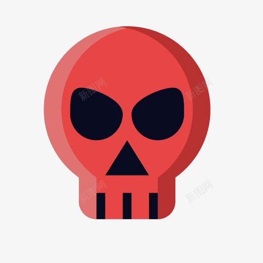 skullsvg_新图网 https://ixintu.com skull 填充 扁平 多色 精美 可爱