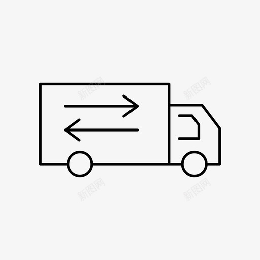 卡车送货车运输车图标svg_新图网 https://ixintu.com 卡车 运输车 送货车