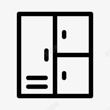 储物柜橱柜家具图标图标