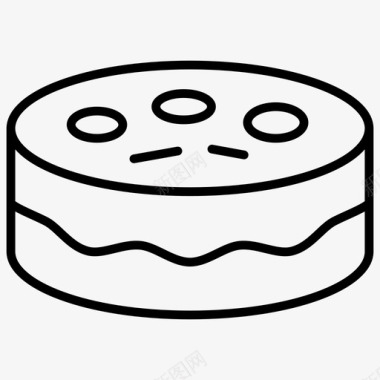 派蛋糕生日蛋糕甜的图标图标