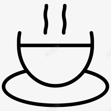 热咖啡杯子马克杯图标图标