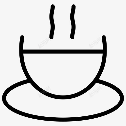 热咖啡杯子马克杯图标svg_新图网 https://ixintu.com 商务薄咖啡 杯子 热咖啡 马克杯