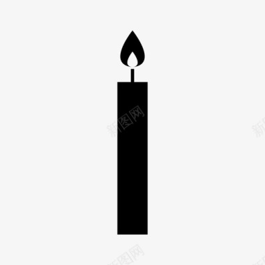 蜡烛庆典教堂图标图标