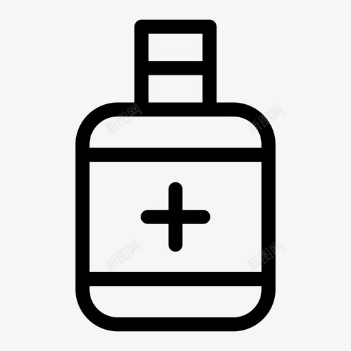 瓶子医药药品图标svg_新图网 https://ixintu.com 医药 瓶子 药品 药房