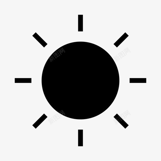 黑洞太阳太阳图标svg_新图网 https://ixintu.com 太阳 黑洞太阳