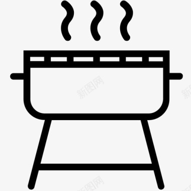 烧烤烹饪必需品4图标图标