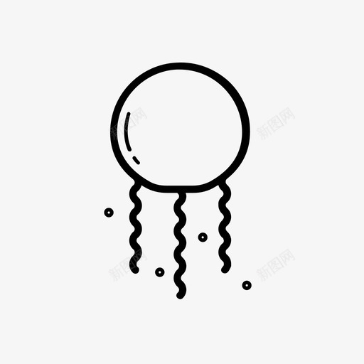 水母泡泡梳状水母图标svg_新图网 https://ixintu.com 梳状水母 水母 泡泡 海洋