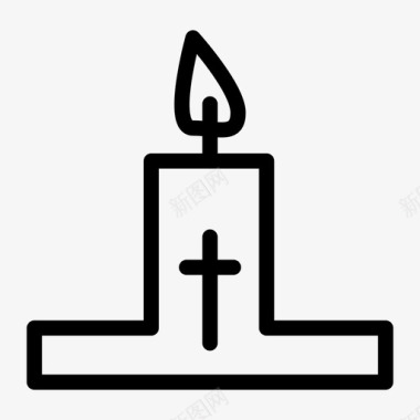 蜡烛庆祝装饰图标图标