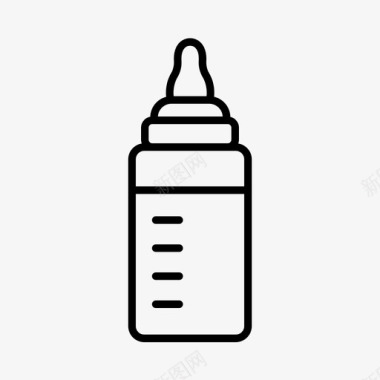 婴儿奶瓶婴儿配件儿童图标图标