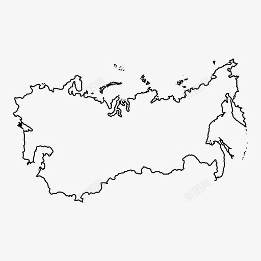 苏联地图共产主义地图图标svg_新图网 https://ixintu.com 共产主义地图 苏联地图