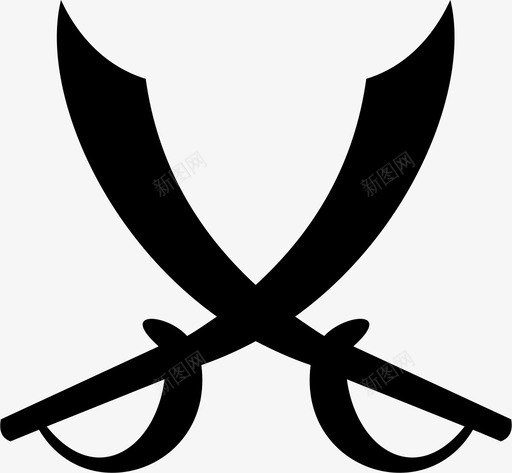 剑战争骑士图标svg_新图网 https://ixintu.com 中世纪 刀剑 剑 战争 骑士