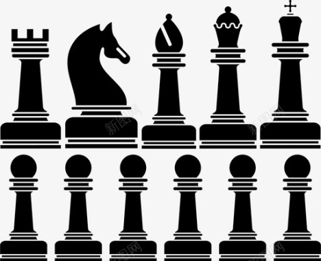 国际象棋体育国际象棋运动图标图标