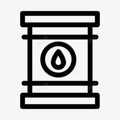 油桶动力和能源图标svg_新图网 https://ixintu.com 动力和能源 油桶