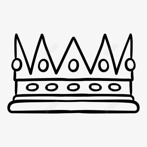 皇冠国王皇室图标svg_新图网 https://ixintu.com 国王 皇冠 皇室