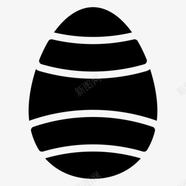 鸡蛋煮熟复活节图标图标