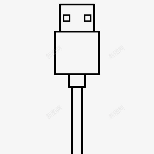usb类型a插头端口图标svg_新图网 https://ixintu.com usba usb类型a 插头 端口