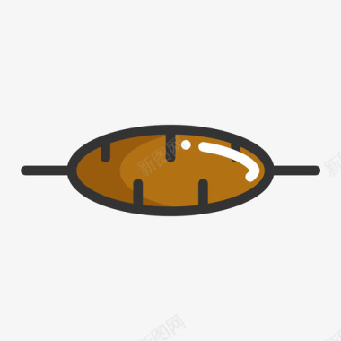 烤肉串-Doner Kebab图标