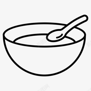 汤婴儿食品饭菜图标图标