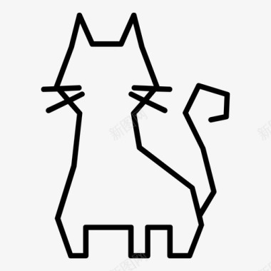 猫自负的动物图标图标