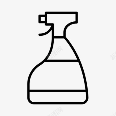 喷雾瓶清洁剂洗衣粉图标图标