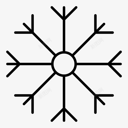 圣诞节雪片冬季图标svg_新图网 https://ixintu.com 冬季 圣诞节 雪片 雪花