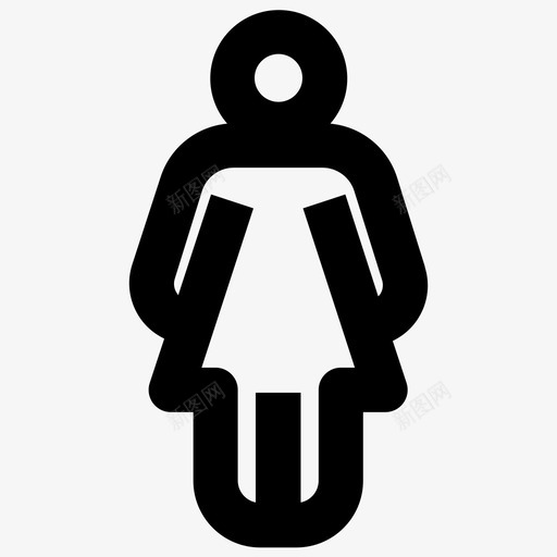 女人女孩站着图标svg_新图网 https://ixintu.com 女人 女孩 站着