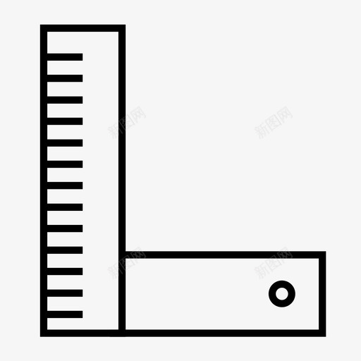 方尺数学度量图标svg_新图网 https://ixintu.com 公制 度量 数学 方尺