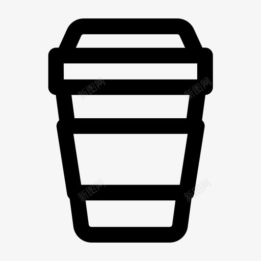 咖啡杯冷的喝图标svg_新图网 https://ixintu.com 冷的 咖啡杯 喝