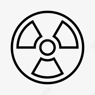 核能原子能放射性图标图标