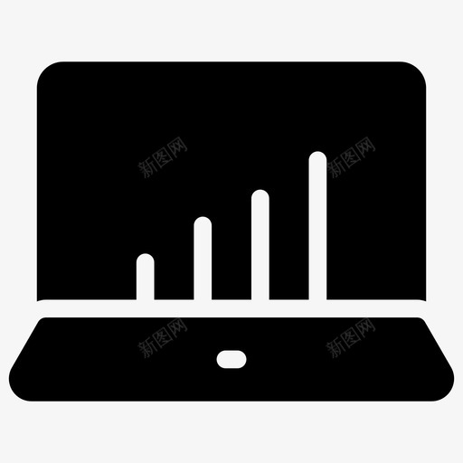 图表分析银行图标svg_新图网 https://ixintu.com 分析 图表 用户界面图示符图标 笔记本电脑 银行