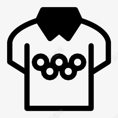 奥运会组织者衬衫图标图标