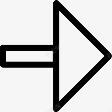三角形箭头右箭头形状图标图标