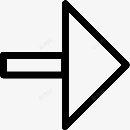 三角形箭头右箭头形状图标svg_新图网 https://ixintu.com 三角形箭头右 箭头形状