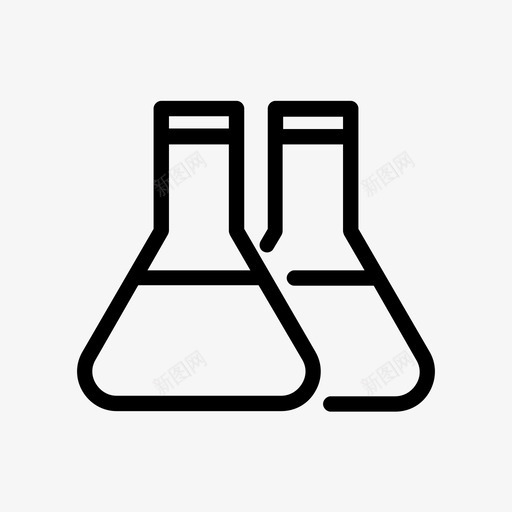 化学烧瓶实验室研究图标svg_新图网 https://ixintu.com 化学烧瓶 实验室 研究