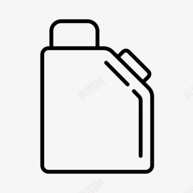 汽油瓶子汽车服务图标图标