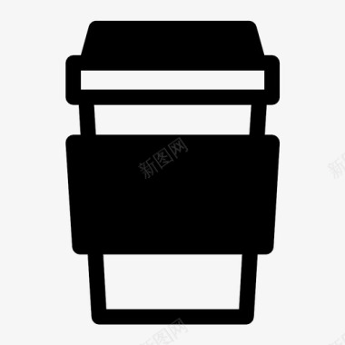 咖啡酒吧咖啡杯图标图标