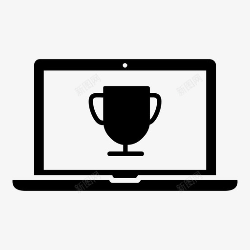 笔记本电脑奖励奖杯图标svg_新图网 https://ixintu.com 奖励 奖杯 笔记本电脑 笔记本电脑功能