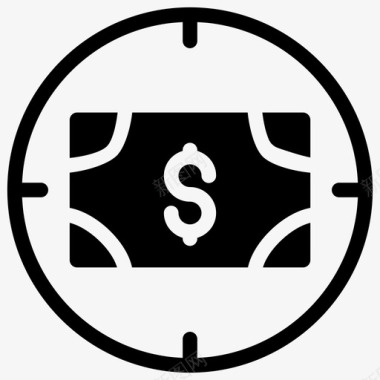 目标银行美元图标图标
