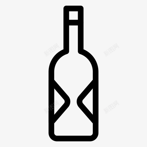 酒啤酒瓶子图标svg_新图网 https://ixintu.com 啤酒 庆祝 派对庆祝线图标 瓶子 葡萄酒 酒