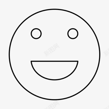 开心的脸表情符号脸图标图标