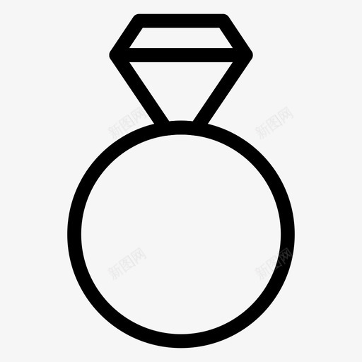戒指钻石订婚图标svg_新图网 https://ixintu.com 假日 圣诞系列图标第一卷 戒指 珠宝 订婚 钻石