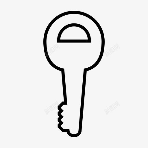 车钥匙锁启动图标svg_新图网 https://ixintu.com 启动 车钥匙 锁