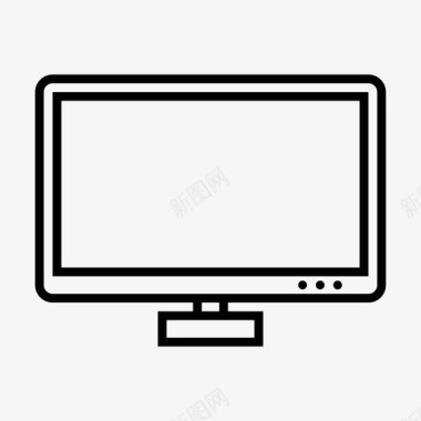 显示器商务电脑图标图标