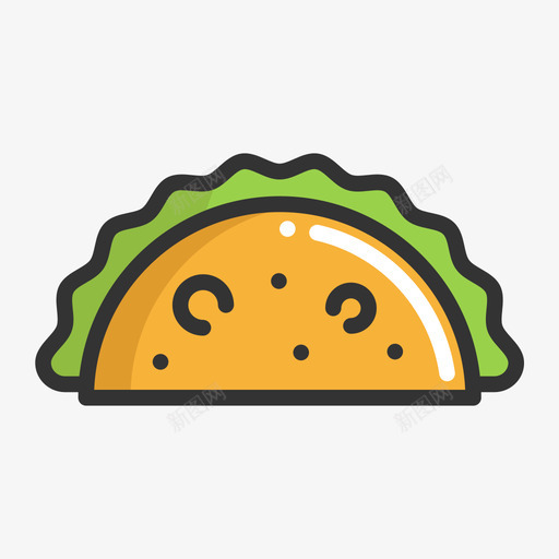 塔科-Tacosvg_新图网 https://ixintu.com 塔科-Taco Taco 塔科 水果 食物 蔬菜 器具 吃 填充 线性 扁平 手绘 多色 简约 精美 可爱 圆润