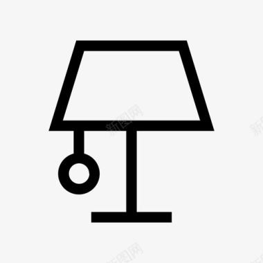 灯卧室桌子图标图标