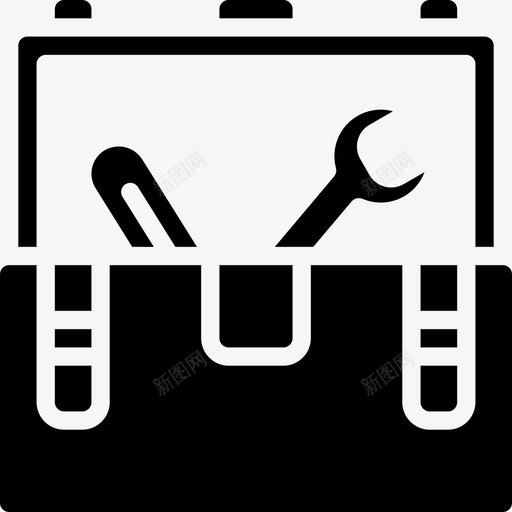 工具箱工具实心图标svg_新图网 https://ixintu.com 工具实心 工具箱