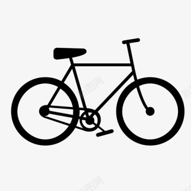 男式自行车自行车图标图标
